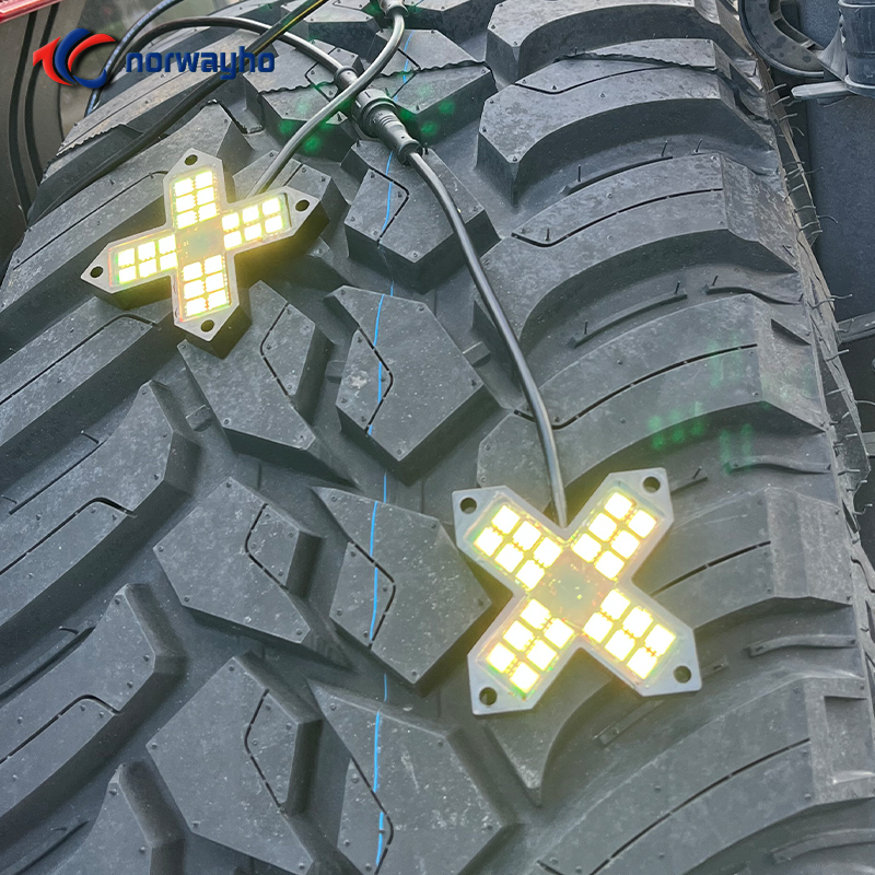 NWH-X8 24 piezas 5 vatios LED Dream Colorful X Mega Pod Rock Light desmontable debajo del kit brillante