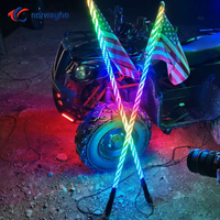 NWH-WIC Pértigas LED envueltos Dream/Chasing/Dansing Color para ATV/UTV/RZR