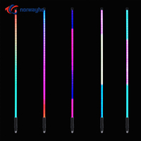 NWH-ICF fuerte escarcha tubo lechoso LED pértigas 365 colores sueño bandera de látigo iluminada